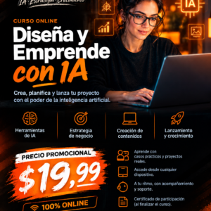 CURSO CREA DISEÑA Y EMPRENDE CON IA